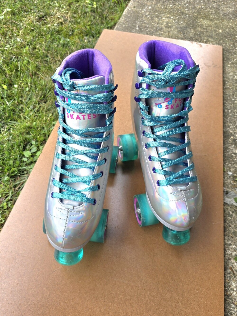 Foxy Skates Dazzling Disco Ball Roller Skates Size 9